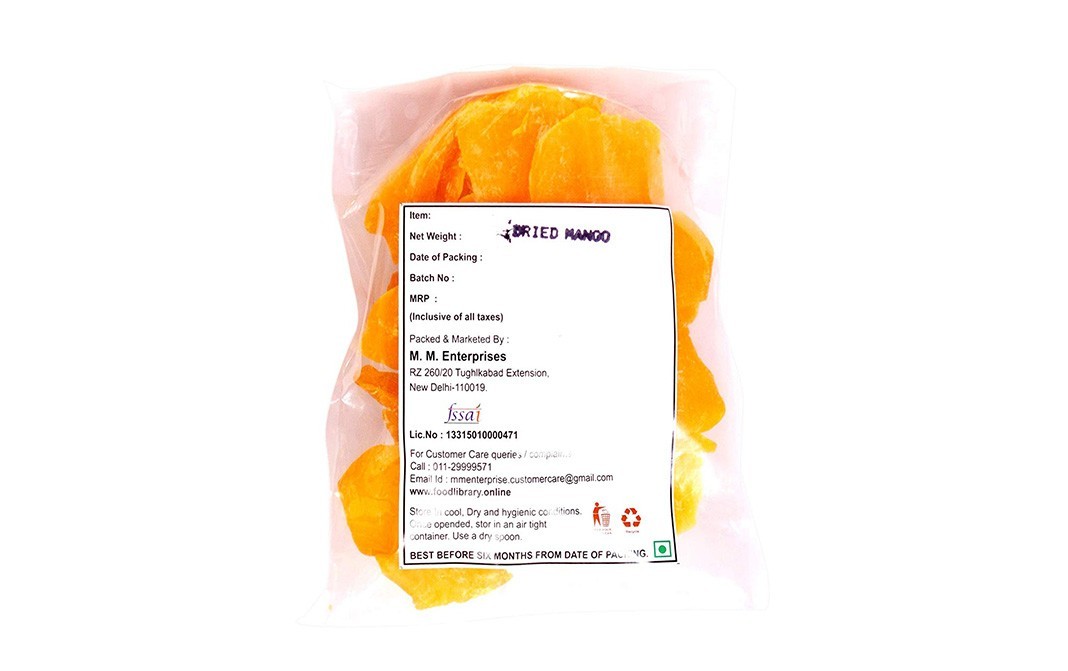 Food Library Dried Mango    Pack  200 grams